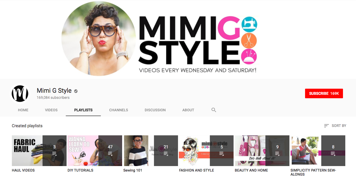 Mimi G YouTube Playlists