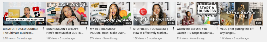 Example of Clickworthy YouTube Thumbnails