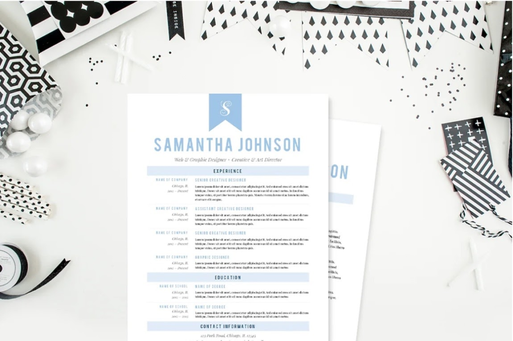 A screenshot of the resume templates being sold as an example of template digital products you can sell.