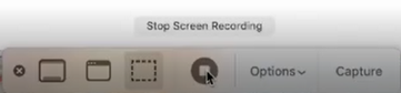 Ending a mac screenrecording