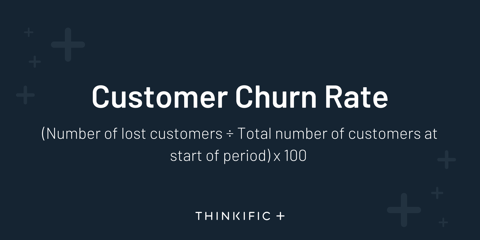 Customer Churn Rate Formula Thinkific Plus